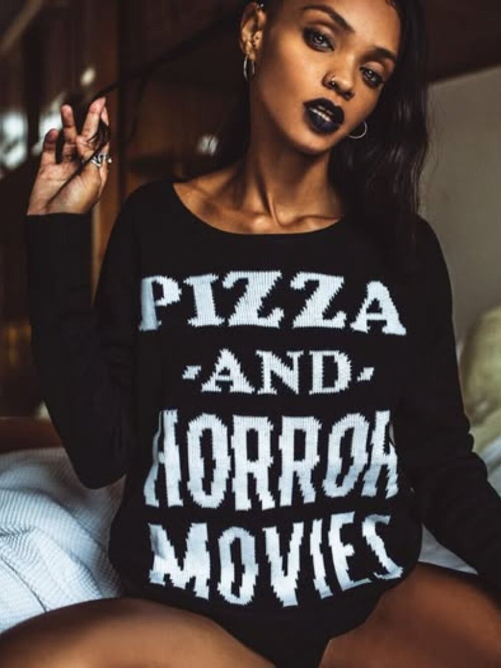 KILLSTAR RARE Horror Stayin' In goth unisex sweater XXL